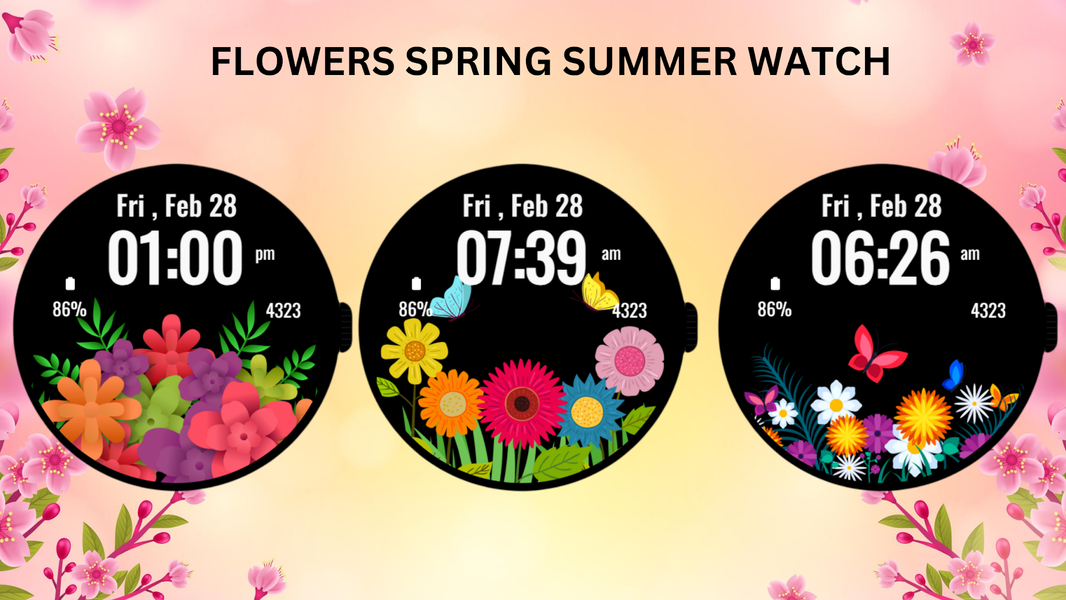 Flowers Spring Summer Watch ۲ - عکس برنامه موبایلی اندروید