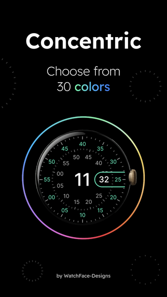 Concentric - Pixel Watch Face - Image screenshot of android app