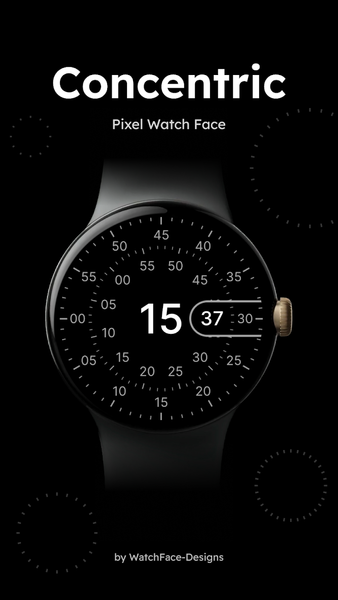 Concentric - Pixel Watch Face - Image screenshot of android app