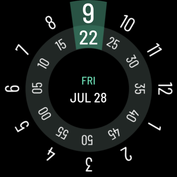 Rotate - Digital Watch Face - Image screenshot of android app