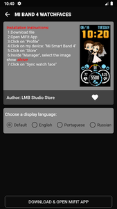 Tool Mi Band 4 WatchFace for Android Download Bazaar