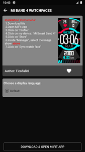 Tool Mi Band 4 WatchFace for Android Download Bazaar