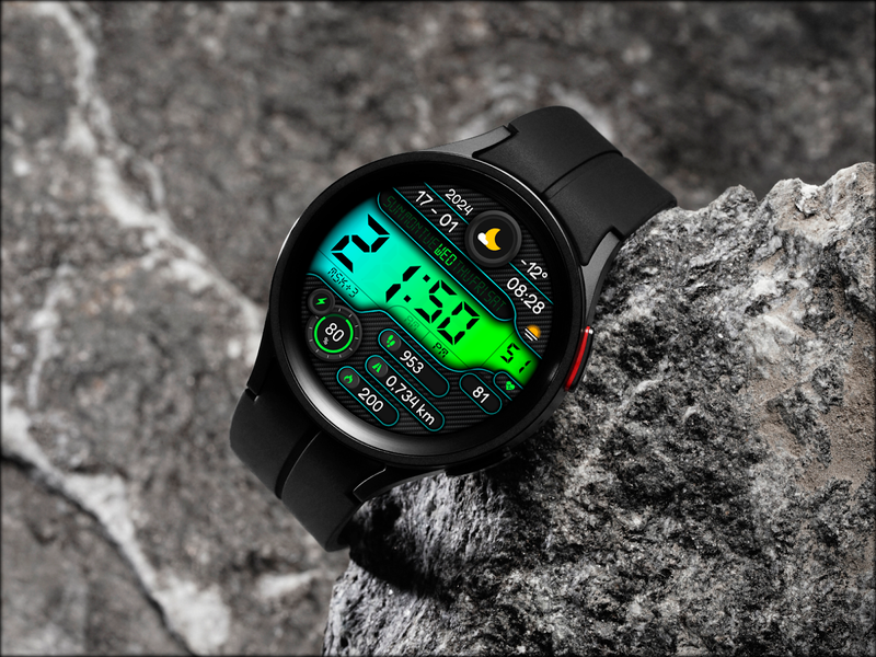 Digital Xl40 watch face - Image screenshot of android app