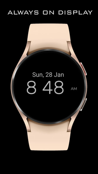 Watch Face Digital EasyRead D1 - Image screenshot of android app