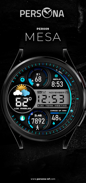 PER009 - Mesa Watch Face - Image screenshot of android app