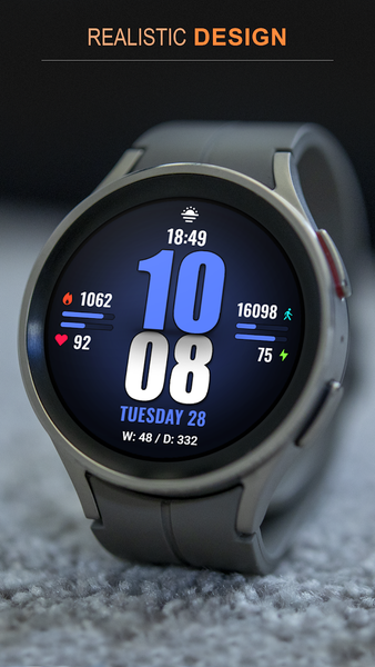 WFP 244 Sports watch face - Image screenshot of android app