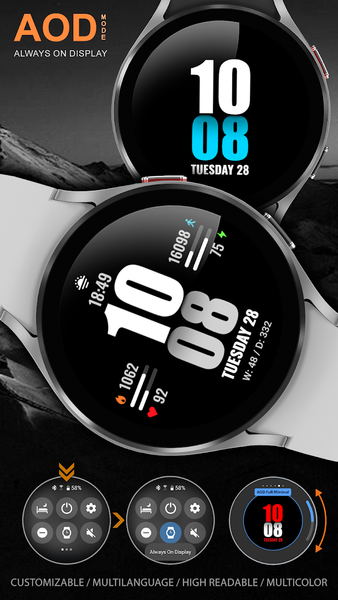 WFP 244 Sports watch face - Image screenshot of android app