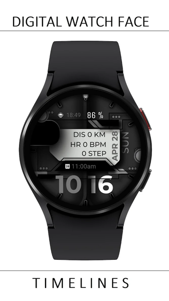 Watch Face H9 GREY - عکس برنامه موبایلی اندروید