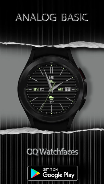 Analog Basic WF Wear OS 4+ - عکس برنامه موبایلی اندروید