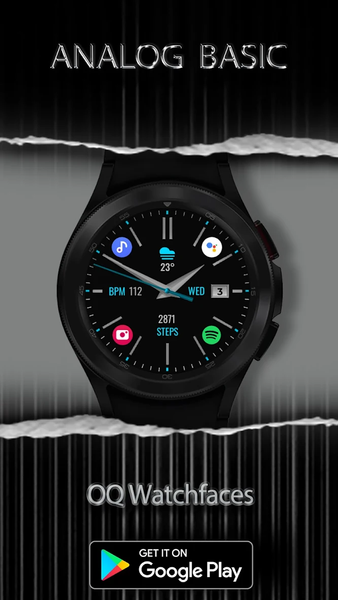 Analog Basic WF Wear OS 4+ - Image screenshot of android app