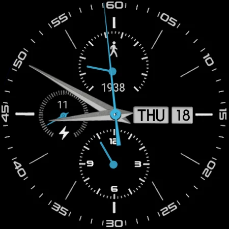 Analog Basic 2 for WEAR OS 4 - Image screenshot of android app