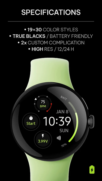 Awf n-Digital: Watch face - Image screenshot of android app