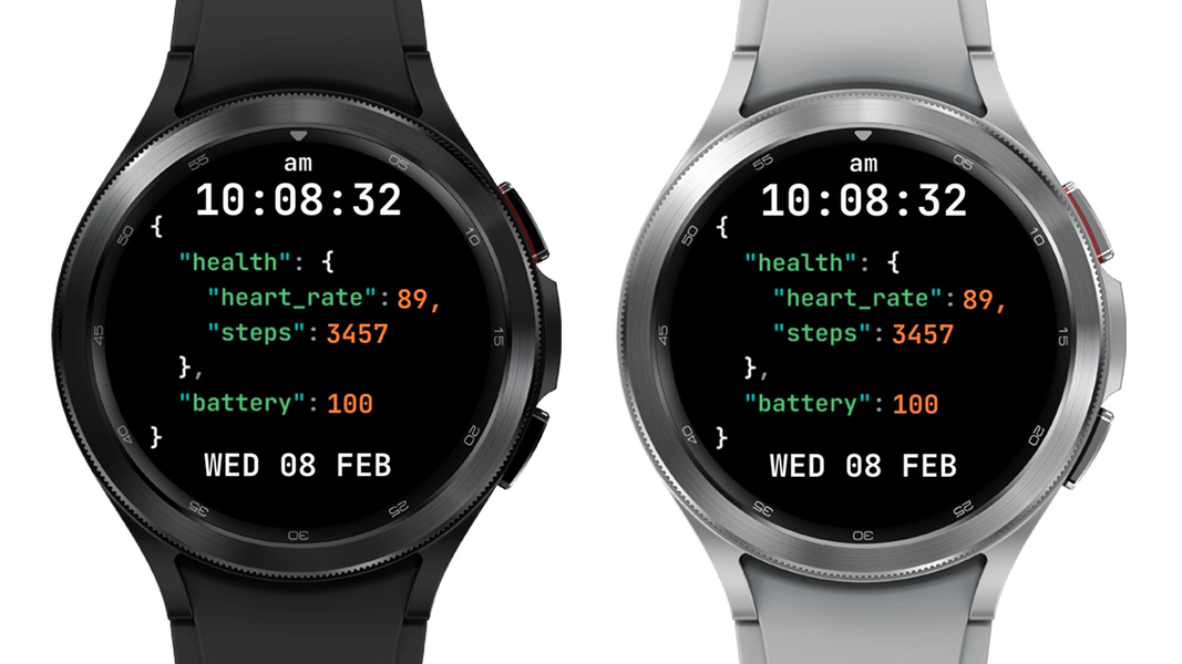 AZ۲۶۱ Json Code Watch Face - عکس برنامه موبایلی اندروید