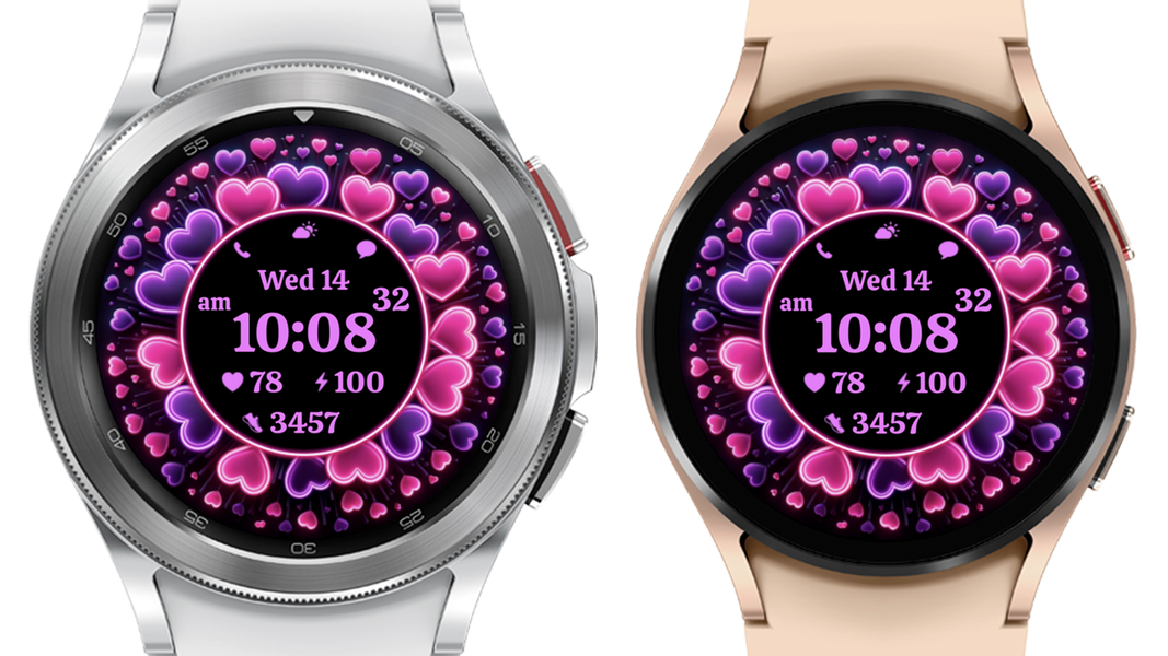 AZ۲۸۵ Valentine's Watch Face - عکس برنامه موبایلی اندروید
