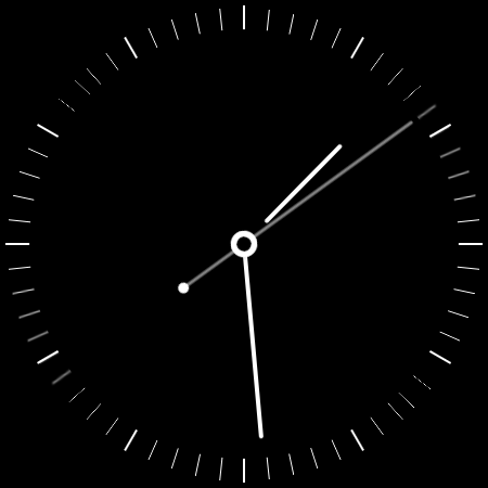 Plain Black Watch Face - عکس برنامه موبایلی اندروید