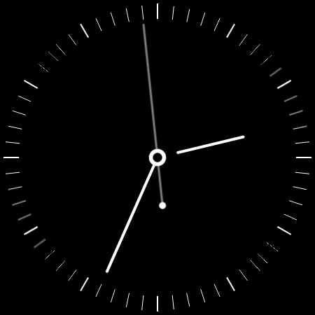 Plain Black Watch Face - عکس برنامه موبایلی اندروید