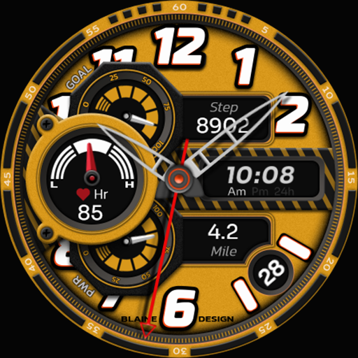 Blaine ۰۲۱ Hybrid Watch Face - عکس برنامه موبایلی اندروید