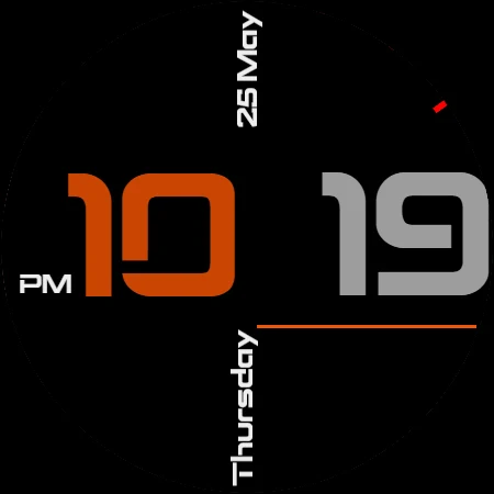 Digital Watch Face CRC۰۴۱ - عکس برنامه موبایلی اندروید