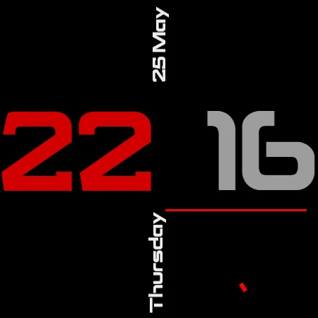 Digital Watch Face CRC۰۴۱ - عکس برنامه موبایلی اندروید