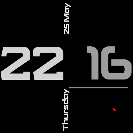 Digital Watch Face CRC۰۴۱ - عکس برنامه موبایلی اندروید