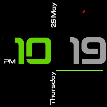 Digital Watch Face CRC۰۴۱ - عکس برنامه موبایلی اندروید