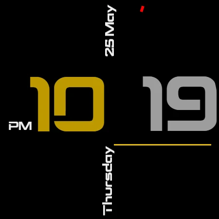 Digital Watch Face CRC۰۴۱ - عکس برنامه موبایلی اندروید
