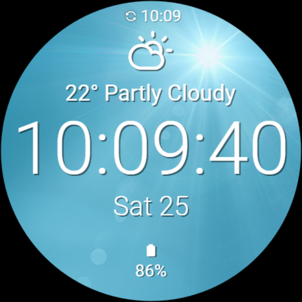 Current Weather Watch Face - عکس برنامه موبایلی اندروید