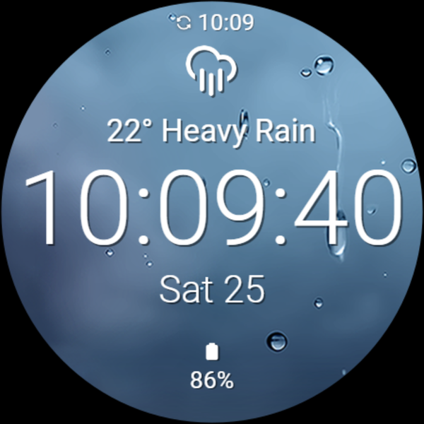 Current Weather Watch Face - عکس برنامه موبایلی اندروید