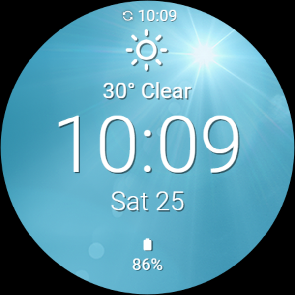 Current Weather Watch Face - عکس برنامه موبایلی اندروید