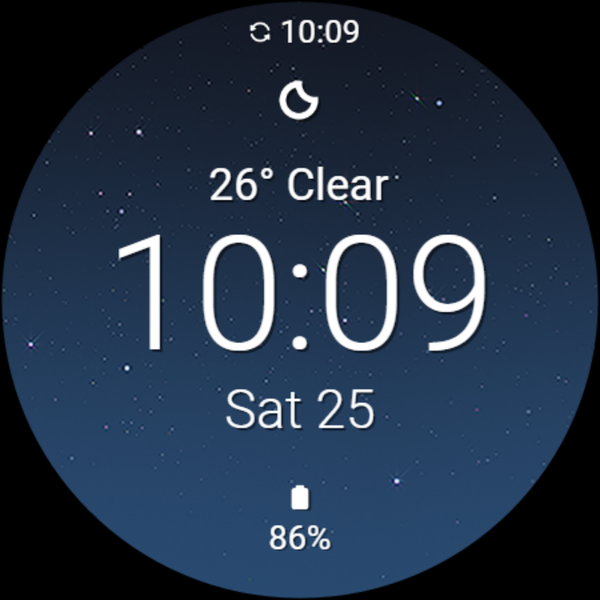 Current Weather Watch Face - عکس برنامه موبایلی اندروید