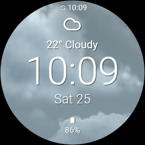 Current Weather Watch Face - عکس برنامه موبایلی اندروید