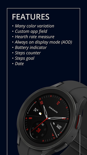 DADAM51 Analog Watch Face - Image screenshot of android app