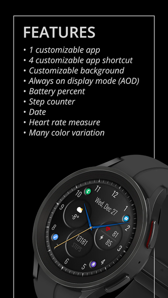 DADAM65 Analog Watch Face - Image screenshot of android app