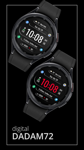 DADAM72 Digital Watch Face - Image screenshot of android app