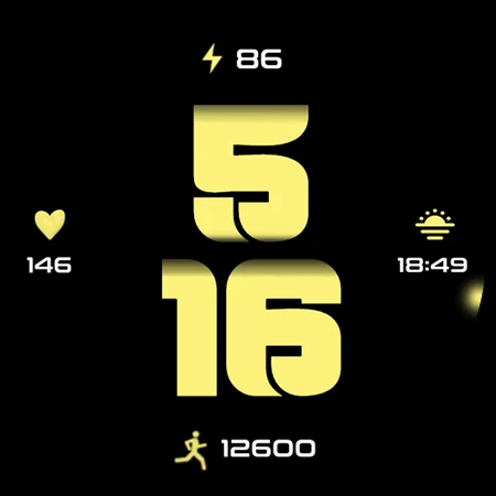 Digital Gradient WF Wear OS ۵+ - عکس برنامه موبایلی اندروید