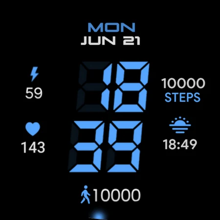 Digital Basic 1 Wear OS 4+ - Image screenshot of android app