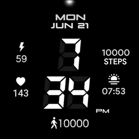 Digital Basic 1 Wear OS 4+ - Image screenshot of android app