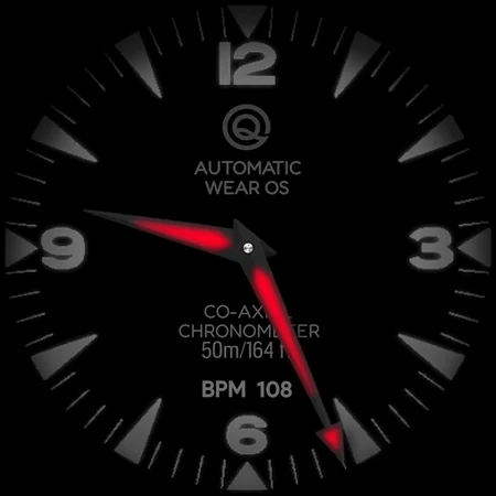 Diver ۵ Black For Wear OS ۴ - عکس برنامه موبایلی اندروید