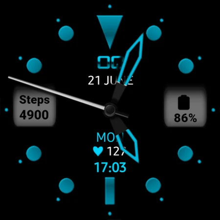 Diver Style Classic Watchface - Image screenshot of android app
