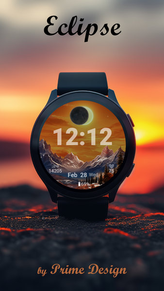 Eclipse Watch Face - Image screenshot of android app