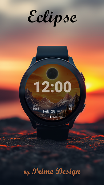 Eclipse Watch Face - Image screenshot of android app