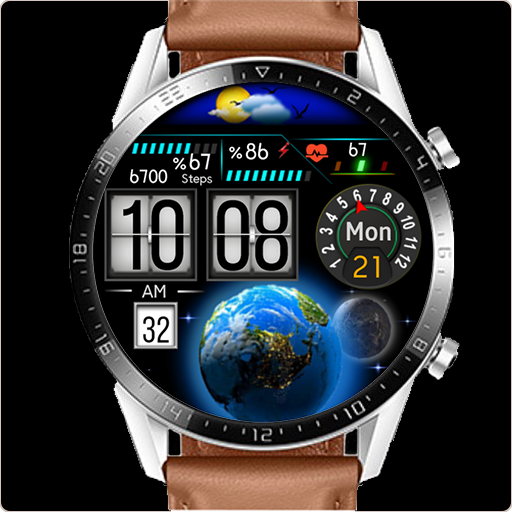 FS W158  DIGITAL WATCHFACE - Image screenshot of android app