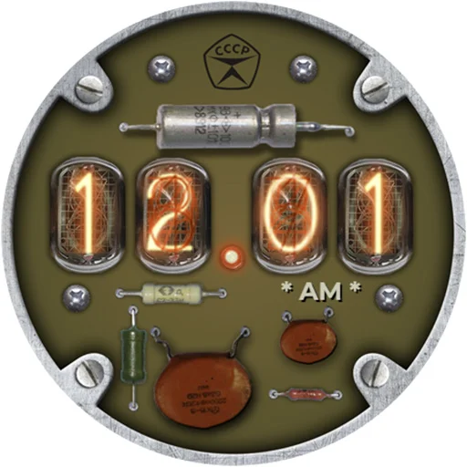 Gas discharge watches - Image screenshot of android app