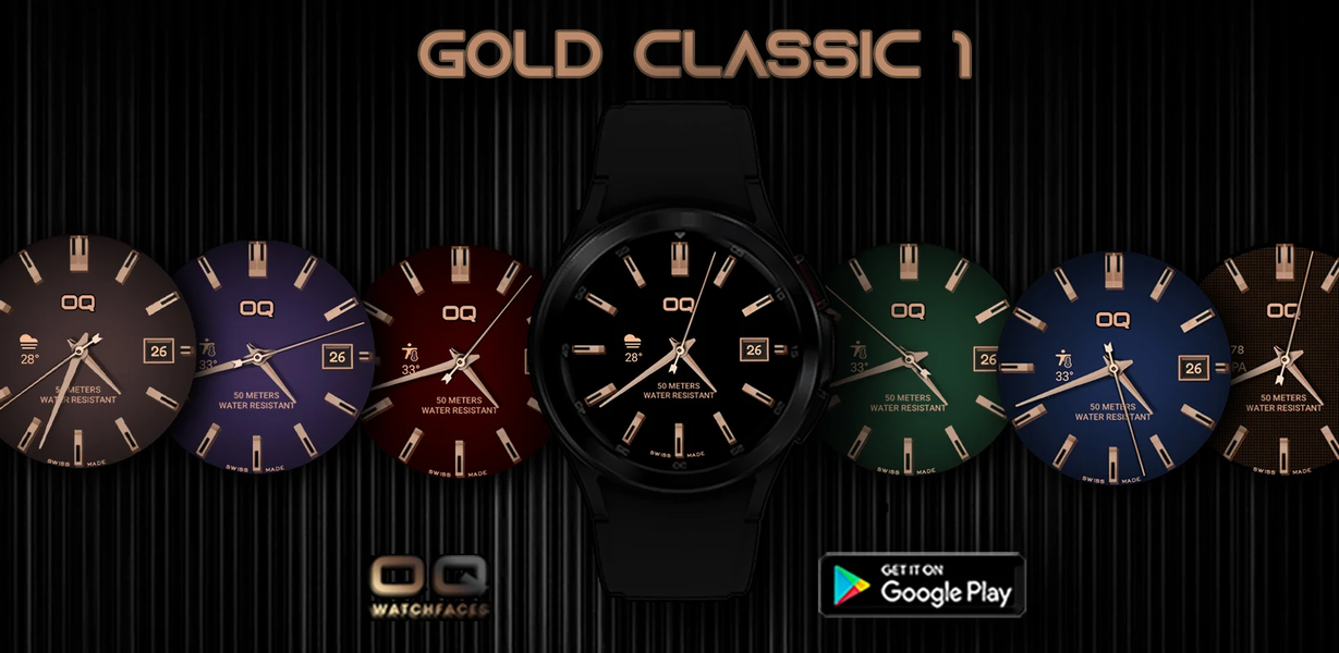 Gold Classic ۱ WF Wear OS ۵+ - عکس برنامه موبایلی اندروید
