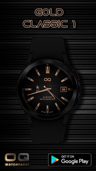 Gold Classic ۱ WF Wear OS ۵+ - عکس برنامه موبایلی اندروید