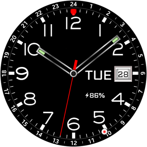Hybrid Minimal RZ۰۱ Watch face - عکس برنامه موبایلی اندروید