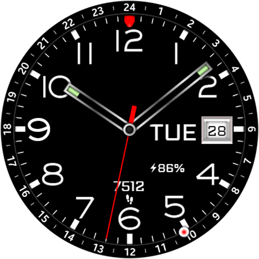 Hybrid Minimal RZ۰۱ Watch face - عکس برنامه موبایلی اندروید