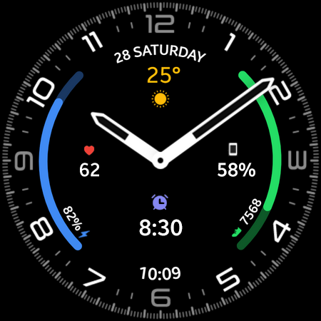 IV Hybrid Watch Face - Image screenshot of android app