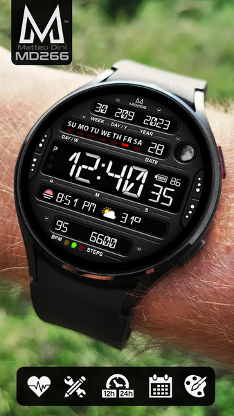 MD266 Classic Watch Face - عکس برنامه موبایلی اندروید