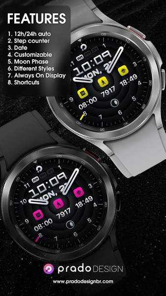 PRADO X15 Hybrid Watch Face - عکس برنامه موبایلی اندروید